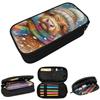 Highland Cow In The Snow Pencil Case for Boy Girl Gifts Pen Box Pencil Bag Stationery Supplies Pen Holder Bag