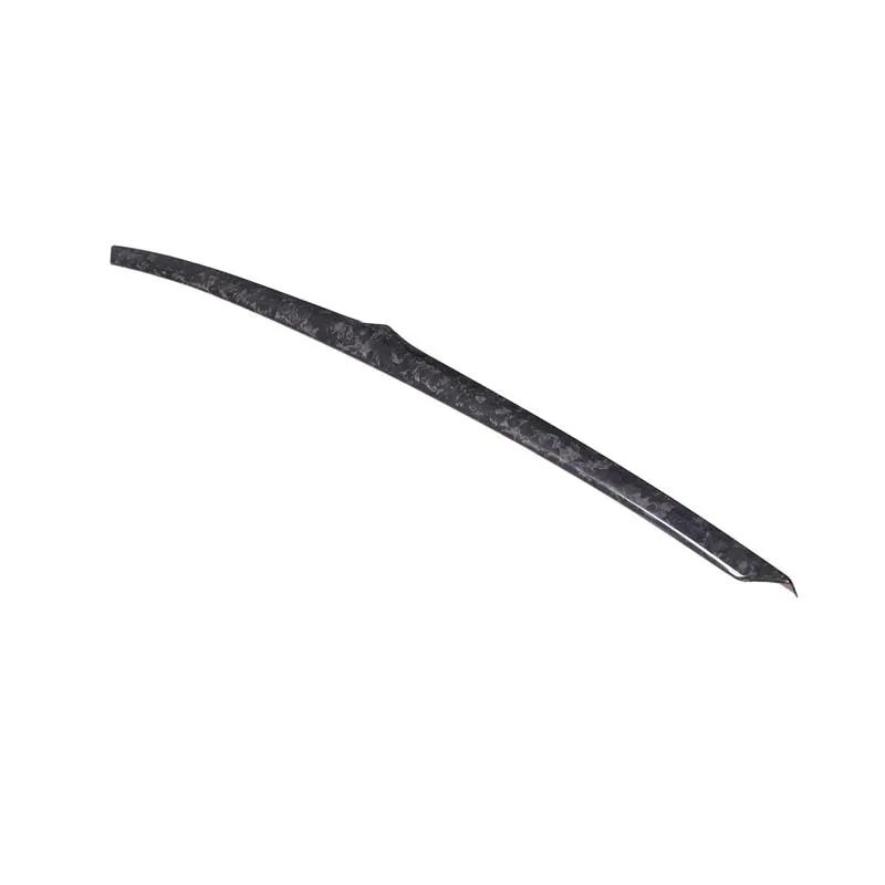 For Maserati Grecale 2022-2026 Car Accessory Real Carbon Fiber Rear Trunk Lid Cover Rear LOGO Trim Strip