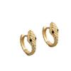 Fashion Snake-shaped Willow Leaf Chain Earrings - Unique and Versatile Ear Jewelry - Heart-shaped Round Beads Ear Decorations