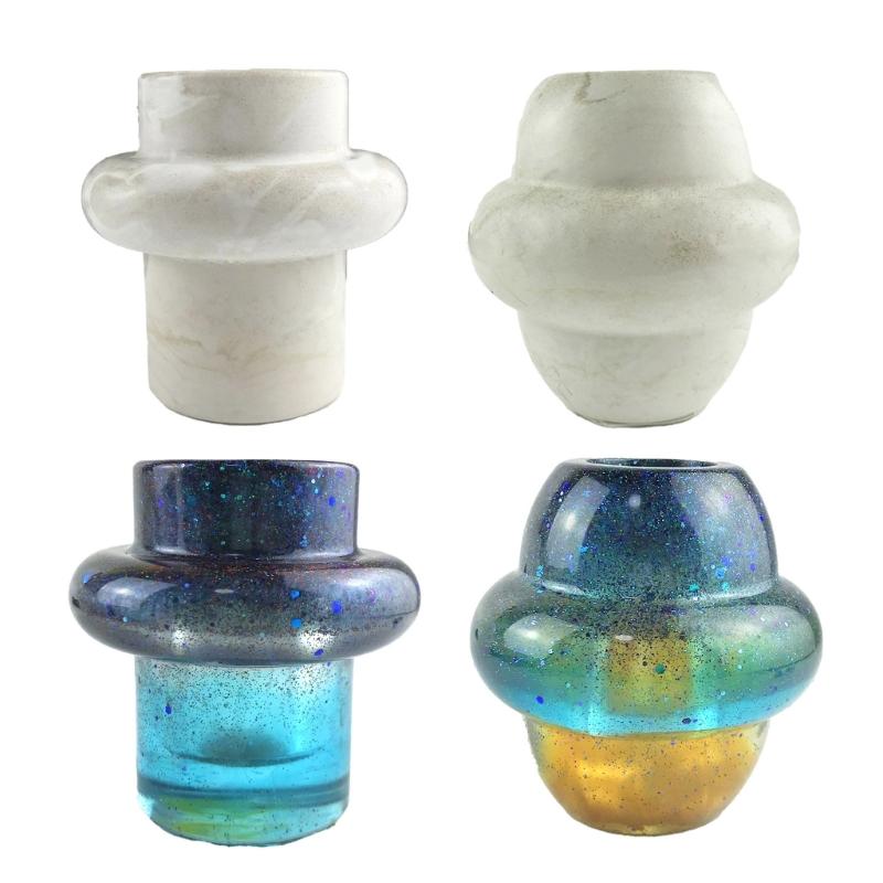Vase Resin Mold Silicone Flower Vase Resin Mold Plant Propagation Station Mold Crystal Epoxy Mold for DIY Home Decors