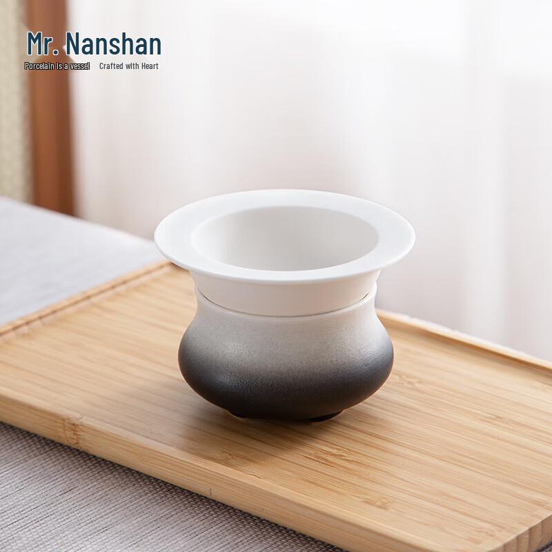 Zen Style White Ceramic Tea Strainer