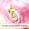 Cartoon Baby Double Layer Cloud Blanket for Newborns - Spring/Autumn Photography Blanket