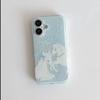 Korean Style Niche Cartoon Blue Pony Cute Creative Phone Case For IPhone 17 16 15 14 13 12 11 Pro Max Plus Y2K Girl Heart Cover