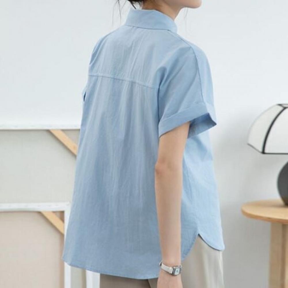 Navava Women S refreShing Short Sleeve Roll Up Shirt Nb2628
