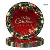 16 Servings Christmas Party Supplies Paper Cup Plate Napkins Tablecloth  Dinner