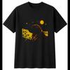 Graphic Leonberger with Flowers Dog Lover Mens T-Shirt Black 100% Cotton Puppy