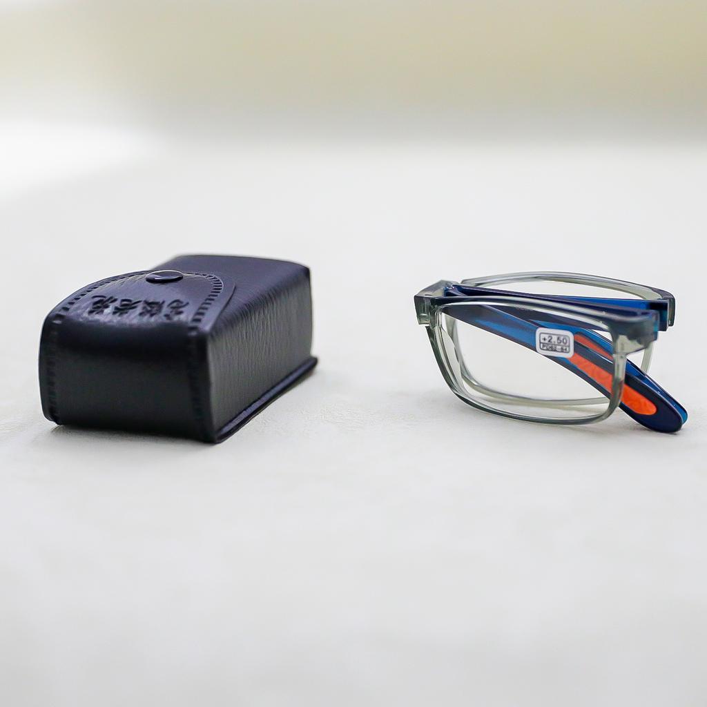 3PCS Foldable Reading Glasses for Men Women Classical Eyeglasses Comfortable Wearing Convenient Carry Gift Glasses Case