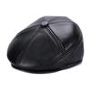 Haining Genuine Leather Sheepskin Men's Winter Beret with Ear Protection