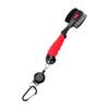 Golf Club Brush Groove Cleaner Dual Head Carbon Fiber Portable Golf Club Cleaning Brush with Retractable Carabiner for