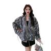 Japanese-Chinese Fusion Sparkling Printed Jacket - Autumn Luxury Long-Sleeved Trend