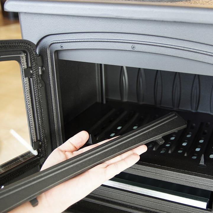 Freestanding Stove Fireplace KRATKI KOZA K7 5kW Ø130 Cast Iron Mounting Kit