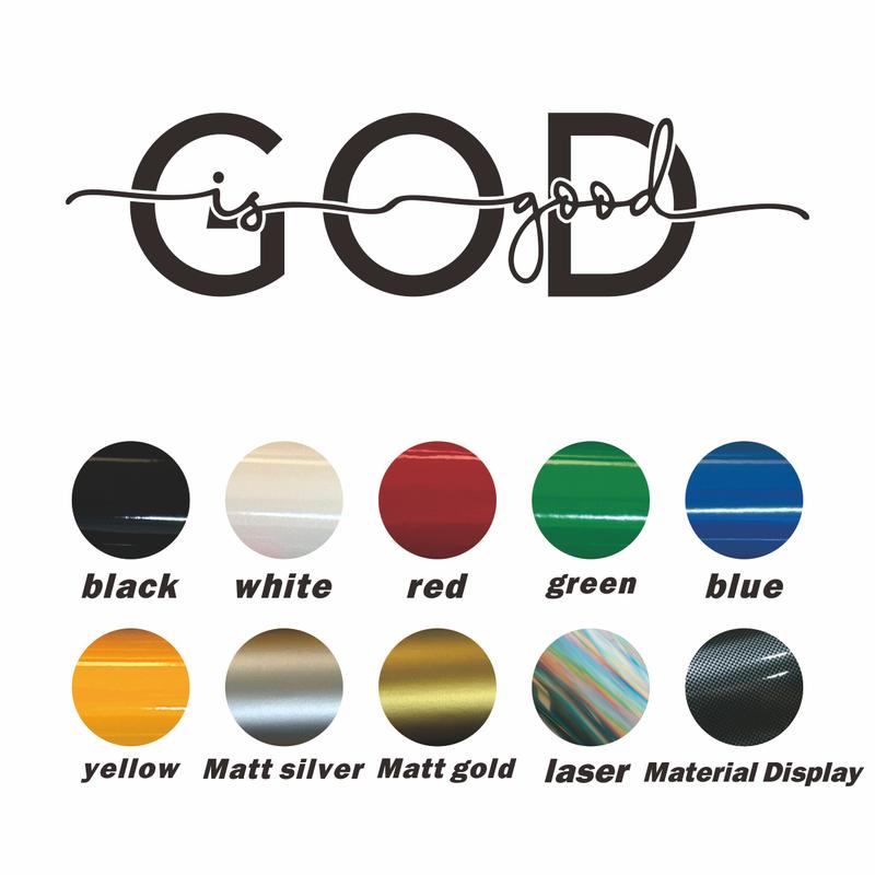 2pcs God Is Good Christian Car Sticker Decal for Bumper Windshield Window Hood Auto Vehicle Vinyl Decor