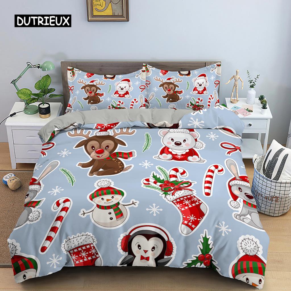 Duvet Cover Merry Christmas Bedding Set Christmas Decorations for Home Christmas Ornaments Xmas Navidad Gifts Happy New Year