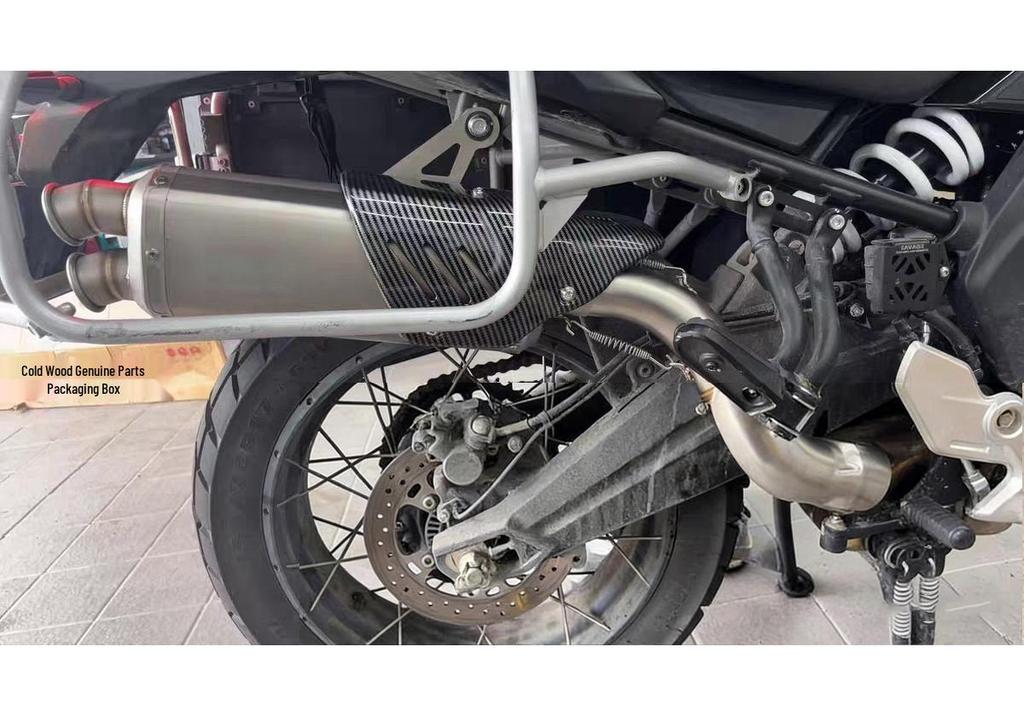 S9 Dual Exhaust with Faux Cover for Ninja 400, 450SR, R3, Chunfeng 700MT, 51mm Universal Fit