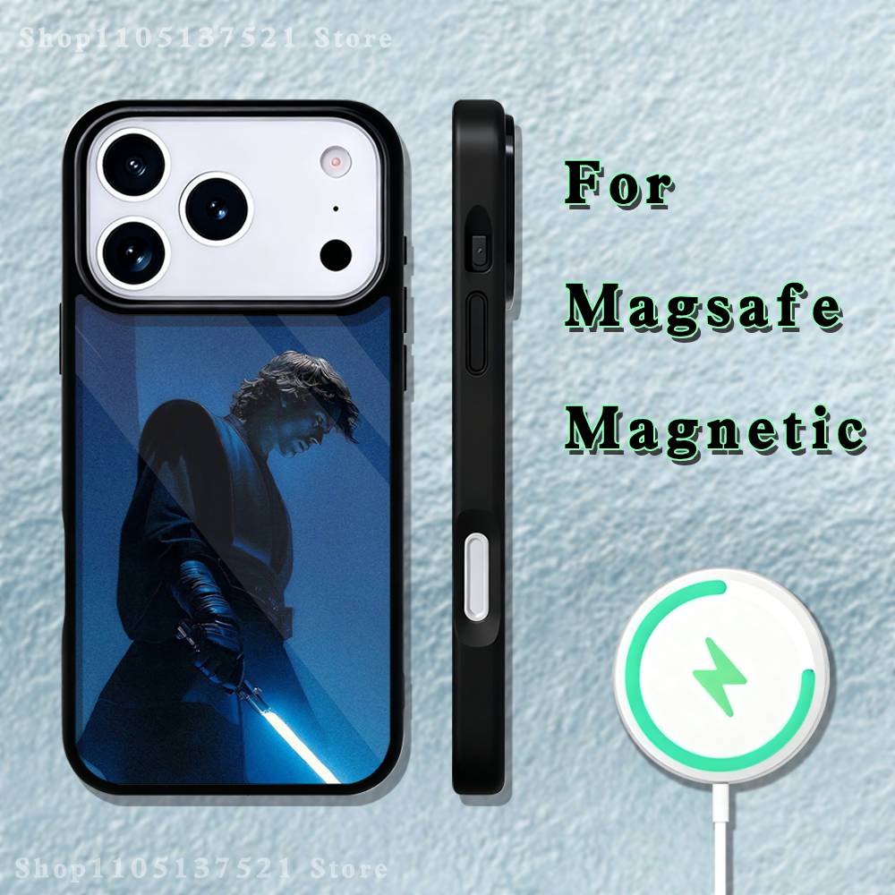 

Cool A- Anakin S-Skywalker Phone Case For iPhone 17,16,15,14,13,12,11,Pro,Max,Plus,Mini,SE4,E Magnetic Magsafe Wireless Charging iPhone17Pro