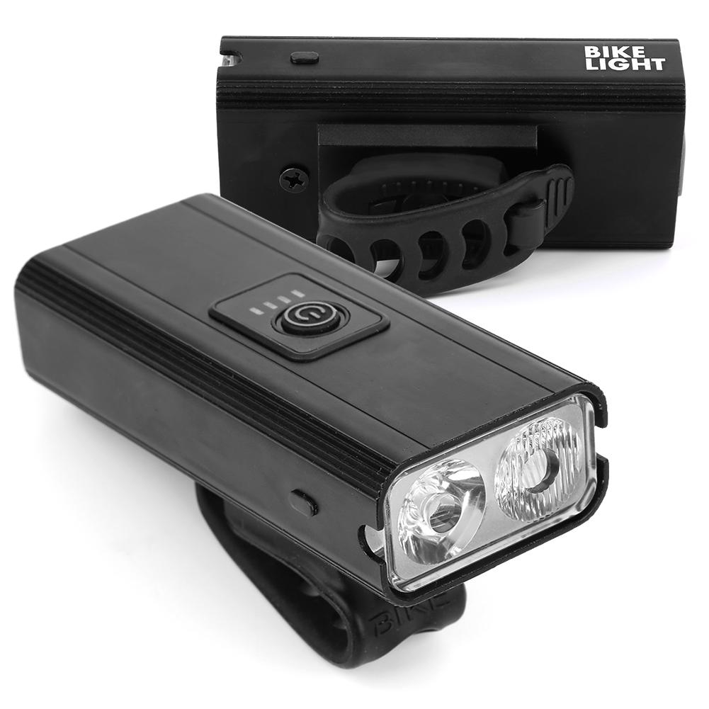 Bicycle Head Light Built‑in Battery USB Rechargeable Mountain Bike Front Light