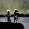 Resin Mini Figurines Decorative 50mm Ancient Sino-Japanese Samurai Warriors Office Cubicle Home Desktop Car Interior Model Gifts