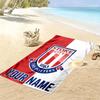 Custom Name Stoke City Fc Print Beach Towel, Large Soft Quick Dry Towel for Beach Camping Swimming
