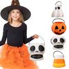 Ghost Flower Pot Planter Halloween Candy Bucket Multifunctional Resin Ghost Pumpkin Shape Vase Candy Bowl Home Office Decor