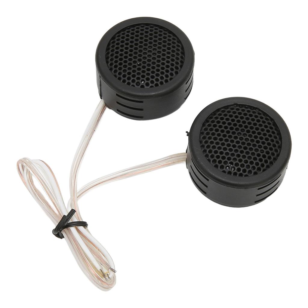 2 Pcs Car Tweeters 97dB 500W Dome Interior Stereo Audio Loudspeaker with Base for Sound System