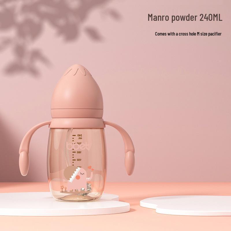 Babixiang Wide-Mouth PPSU Baby Bottle, Anti-Fall & Anti-Flatulence, Neutral Water Cup, Multiple Capacities