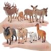 Donkey Alpaca Sheep Model Collection Pvc Figures For Home Decor And Educational Display
