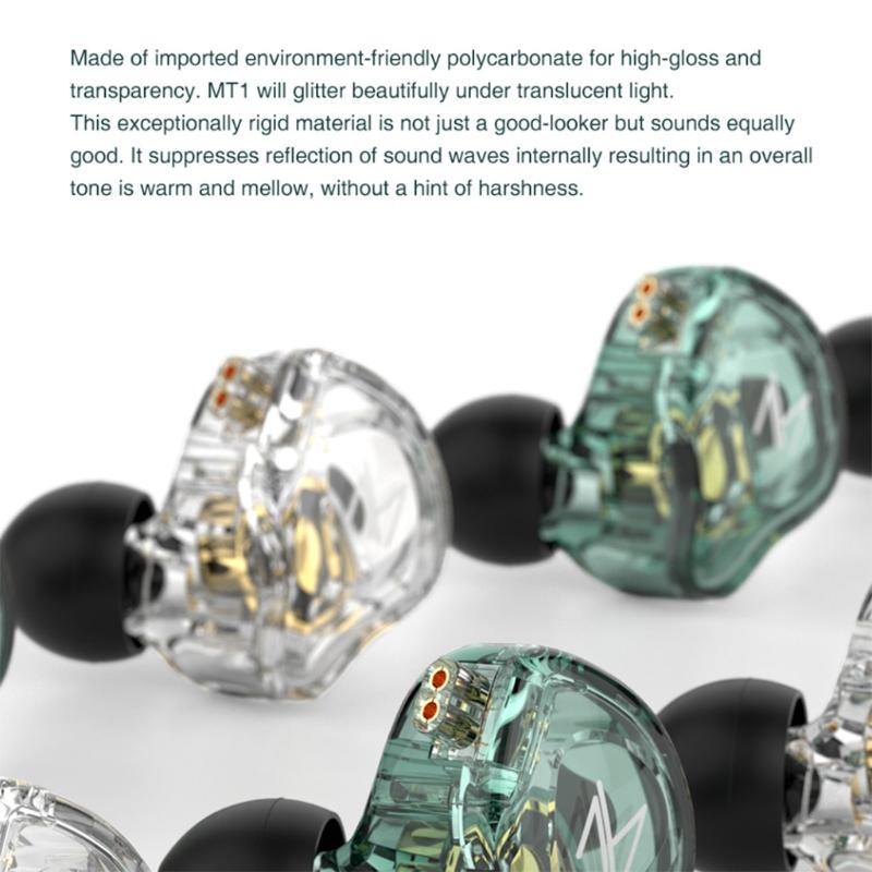 Hybrid Wired Earphone High-quality Line Sturdy Wires Comfort to Wear Dynamic Units In-Ear Headphone 106dB/mW Sensitivity