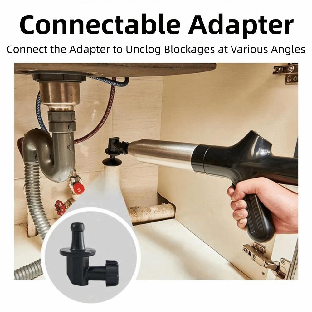 High Pressure Toilet Cleaning Tool Pneumatic Sewer Pipe Unblocker Dredge Clog Remover  Kitchen Sink
