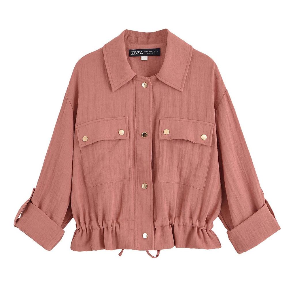 2025 Sommer Damenmode Verstellbare Kurze Jacke - Europäischer & Amerikanischer Stil