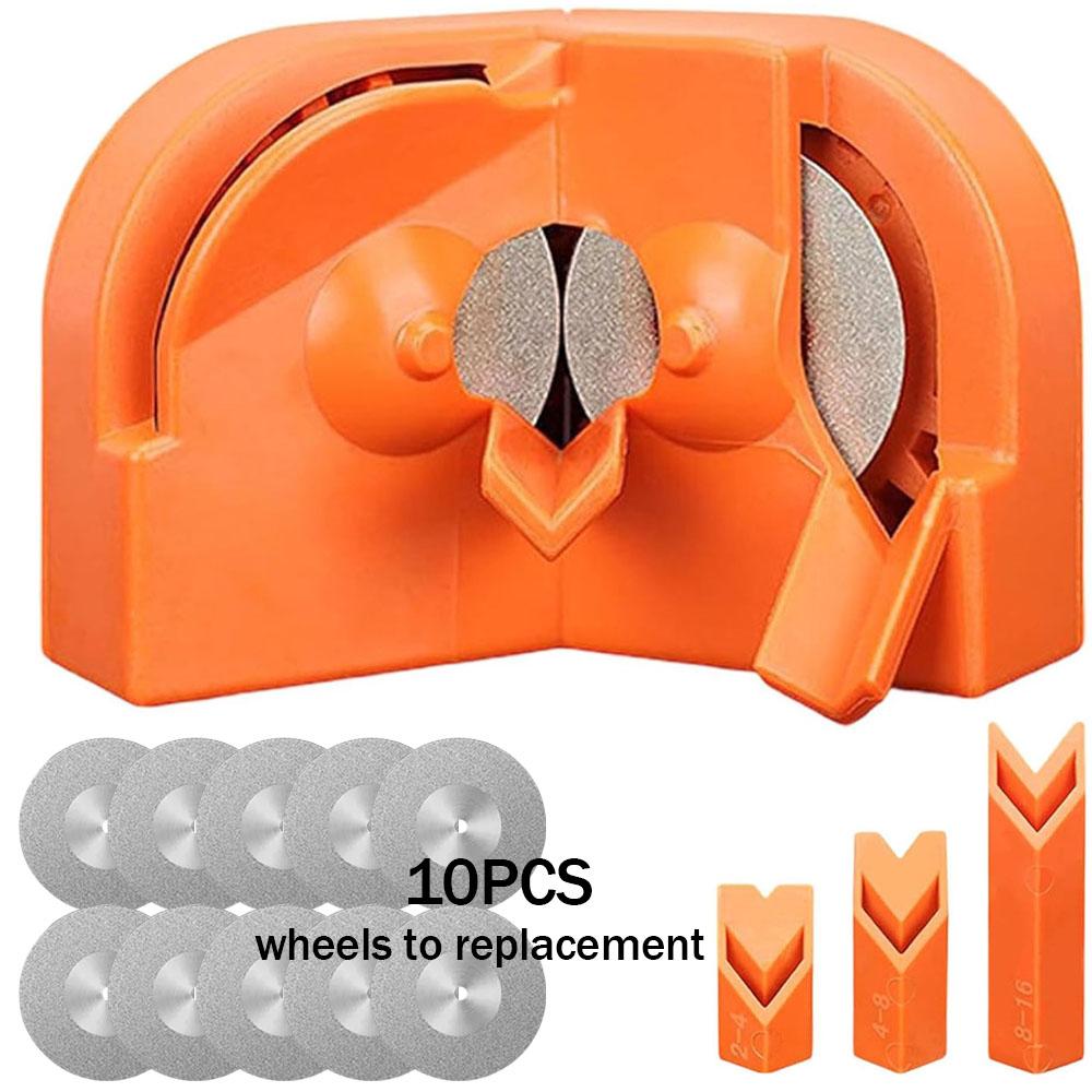Portable Drill Bit Sharpener Universal Grinding Tool For Chainsaw And Drill Bit Multi-use Durable Metal And Plastic Construction