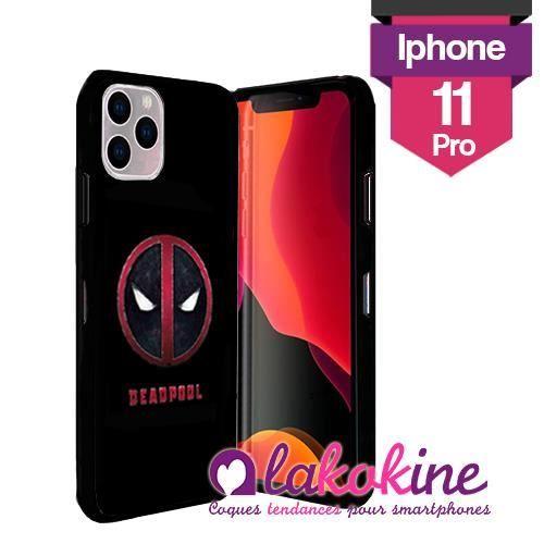 Coque Silicone Iphone 11 Pro Deadpool Logo