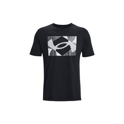 Logo Print Rundhals Kurzarm T-Shirt Herren Oberteile Schwarz 1370528-002