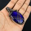 Blue Flash Labradorite Handmade Pendant, Natural Gemstone Jewelry, 999 Copper Wire Wrapped Pendant Jewelry, For Gift
