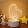 SOLOLANDOR 3D LED Lamp Creative 3D LED Night Lights Novelty Illusion Night Lamp 3D Illusion Table Lamp For Home Decorative Light
