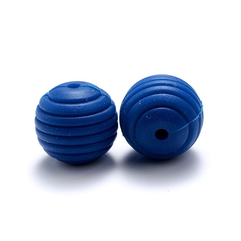 10 Stück/Los 15mm Baby-Silikonperlen Beißringe für 4-6 Monate Spiral-Lebensmittelechtes Silikon Beißring Schnuller Kette Halskette Herstellung