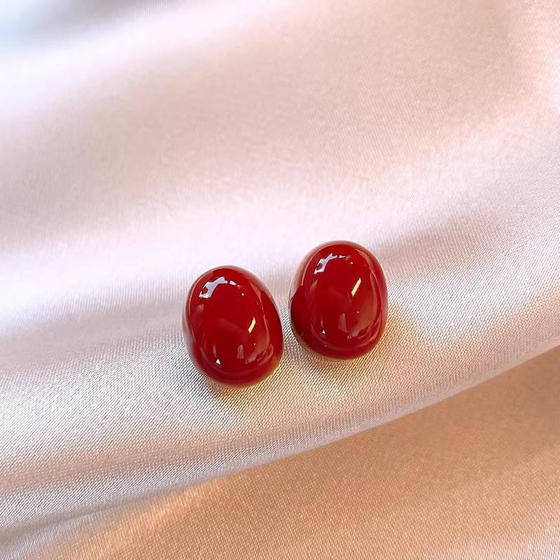 Vintage Luxe Anke La Red 925 Silver Earrings Zircon Studs Minimalist Elegant Fashion Jewelry For Women