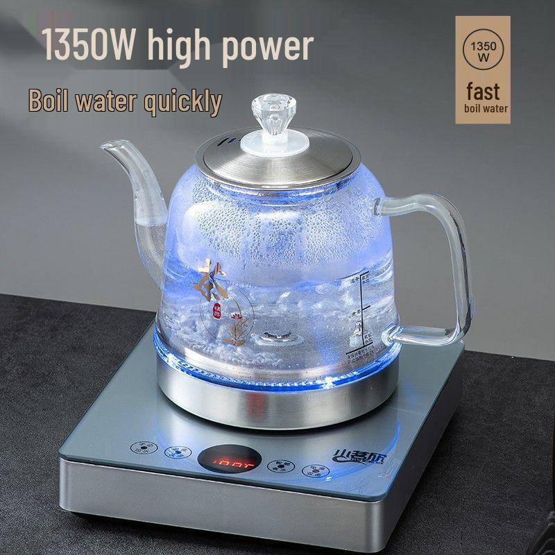 Elektrischer Wasserkocher & Einzelkochfeld Glas-Teekocher mit integrierter Wasserpumpe für Zuhause