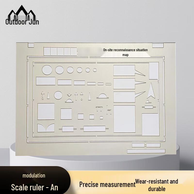 Tactical Map Plotting Ruler