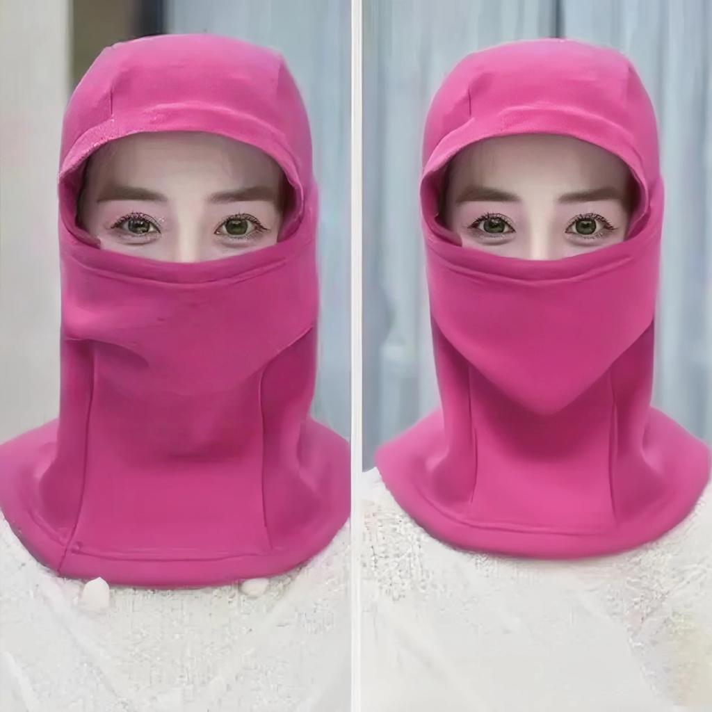1pc Windproof Thermal Balaclava Full Face Cover Fleece Lined for Skiing Cycling Motorcycle under Helmet Outdoor Sports hat