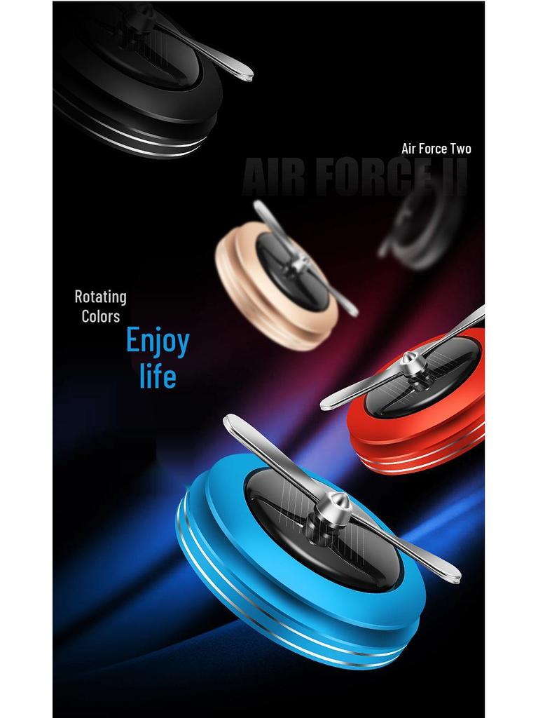 Solar-Powered Rotating Car Perfume Aromatherapy Ornament