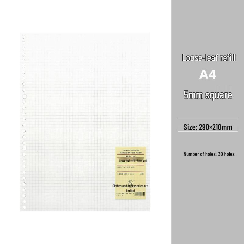 Smooth Loose-Leaf Notebook with Removable Pages for Postgraduate Exams