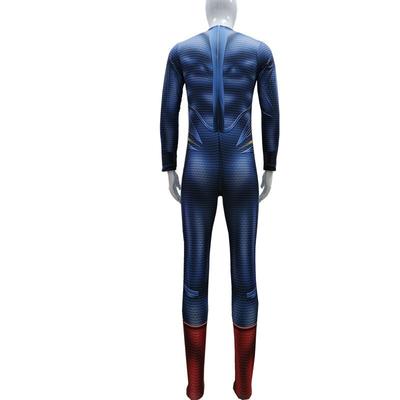 Halloween Man of Steel Superman Hero Clark Kent Onesie Show Costume Tights Suit