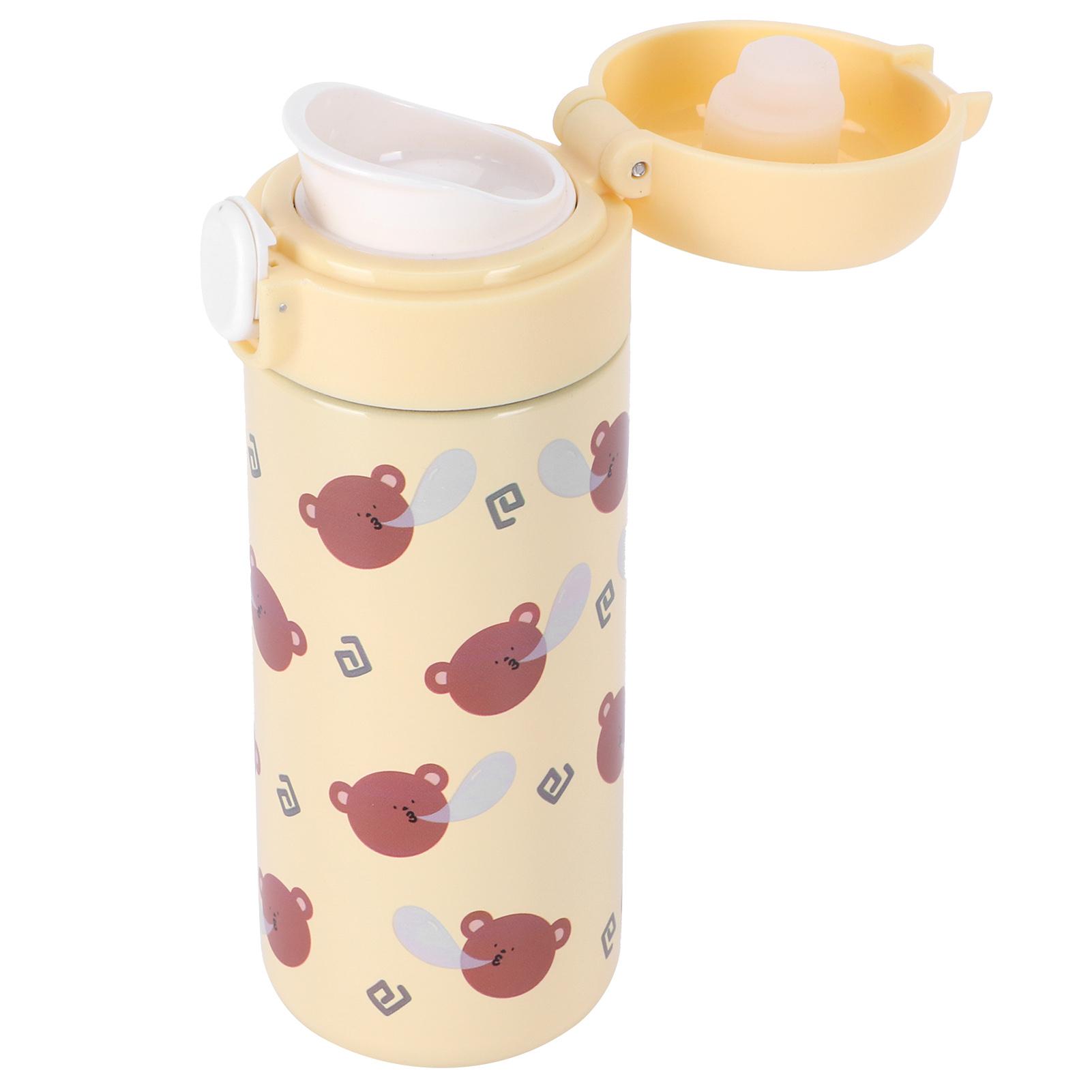 

Cartoon Animal Water Cup 304 Stainless Steel Originality Bounce Button Mug for Female Type 2