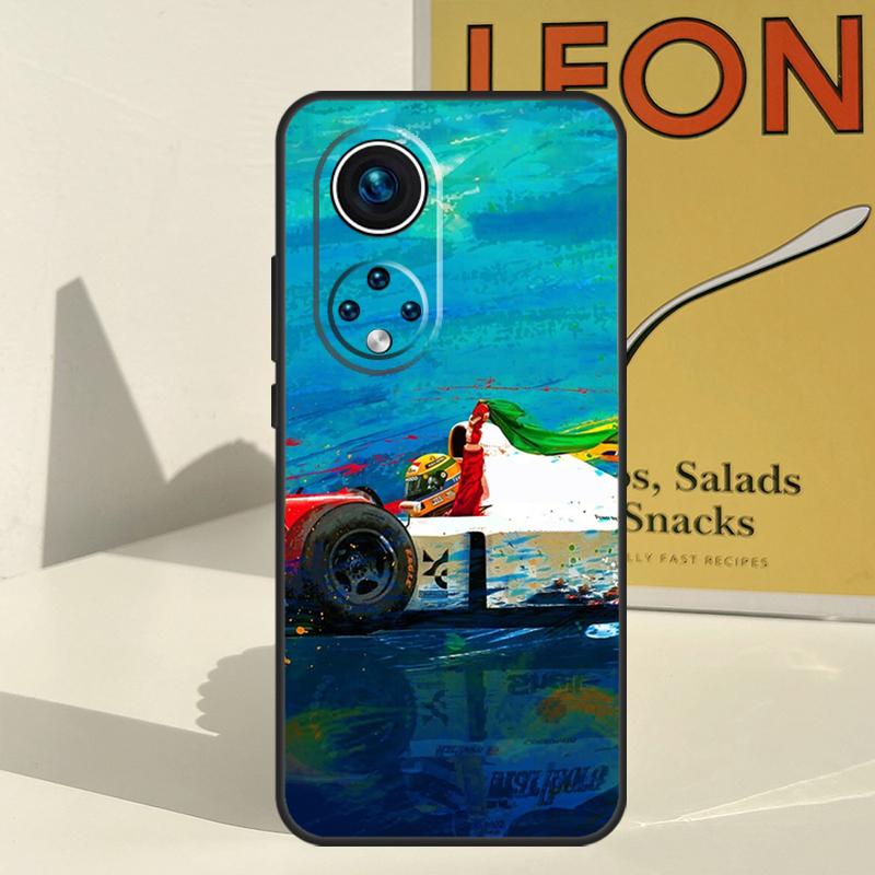Ayrton Senna F1 Case For Huawei P30 P20 P60 P40 Lite Nova 9 5T P Smart Honor Magic 5 Pro 50 70 X8 X9a Cover