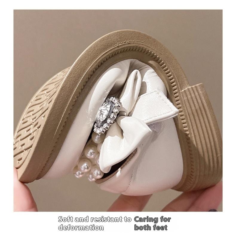 Spring New Fashion Girls Versatile Casual Comfortable Soft-soled Leather Shoes