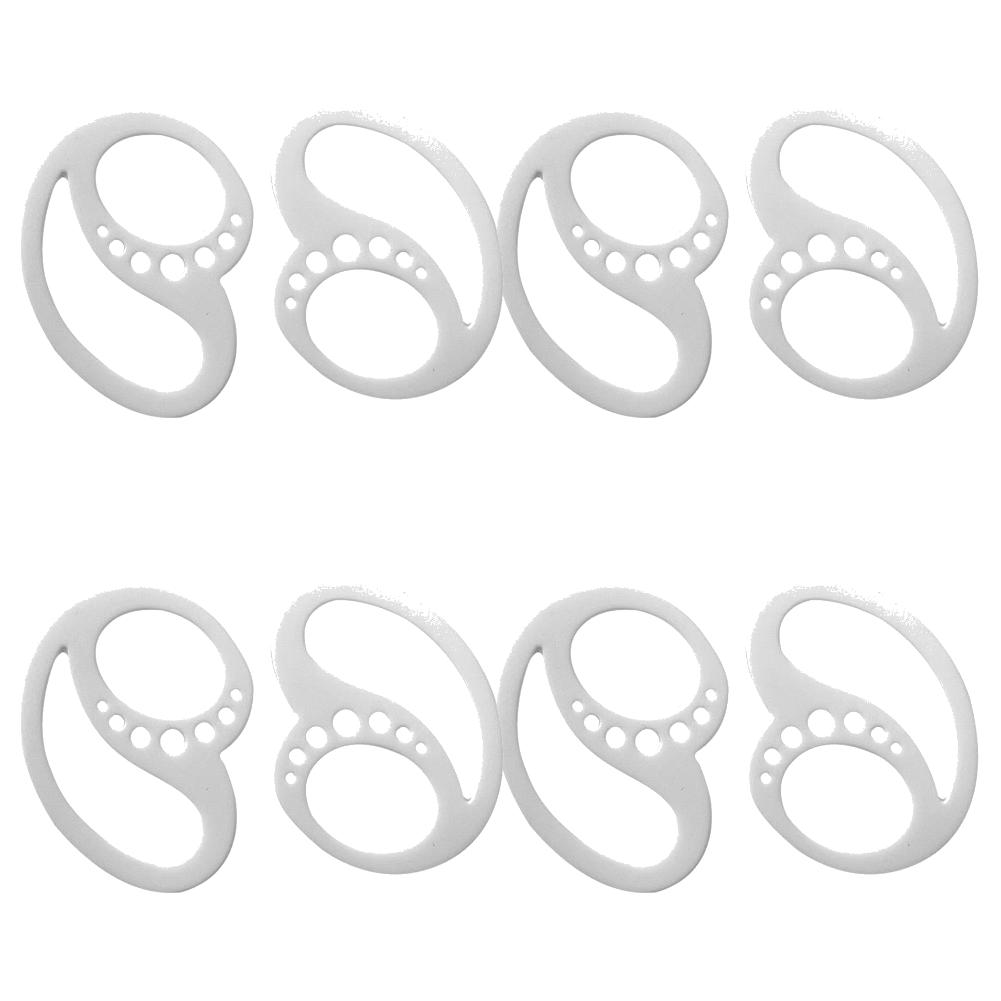 1-4 Pair Silicone Earphones Holder Portable Anti-Slip Silicone Earplug Hook Anti-Drop Secure Ear Earplug Solid Protector Tools