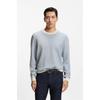 Regular Fit Cotton Silk Knit Structure Sweater Open White 50555212118
