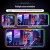RGB Glowing Cartoon Gaming Mouse Pad - Thick, Non-Slip LED Desk Mat