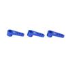 3pcs RC Aluminum 25T Servo Horns Metal Steering Arm for 18 110 RC Car Upgrade PartsBlue