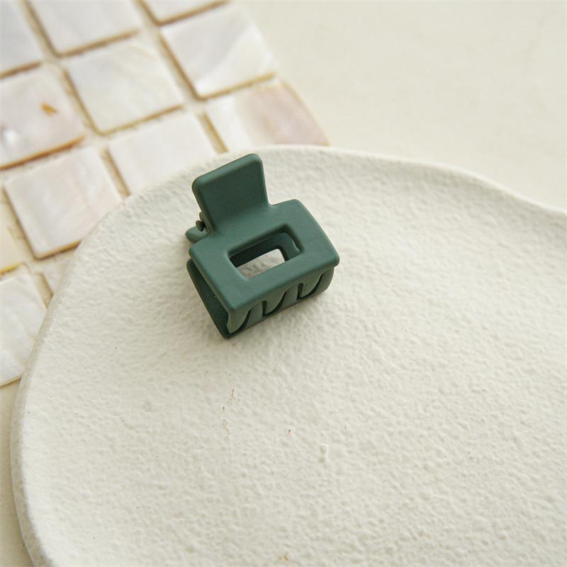 Small Square Hair Claws Frosted Hair Clip Geometry Simple Hairpins Ponytail Clip Crabs Hair Accessories for Women